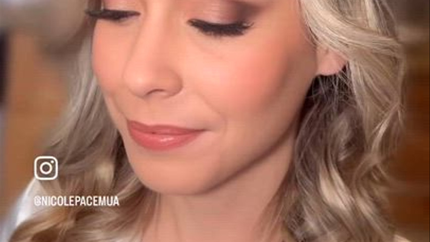 Neutral Bridal Soft Glam w/ Half-up Style