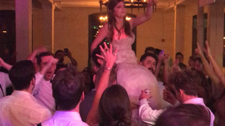 Bride rocking out... 