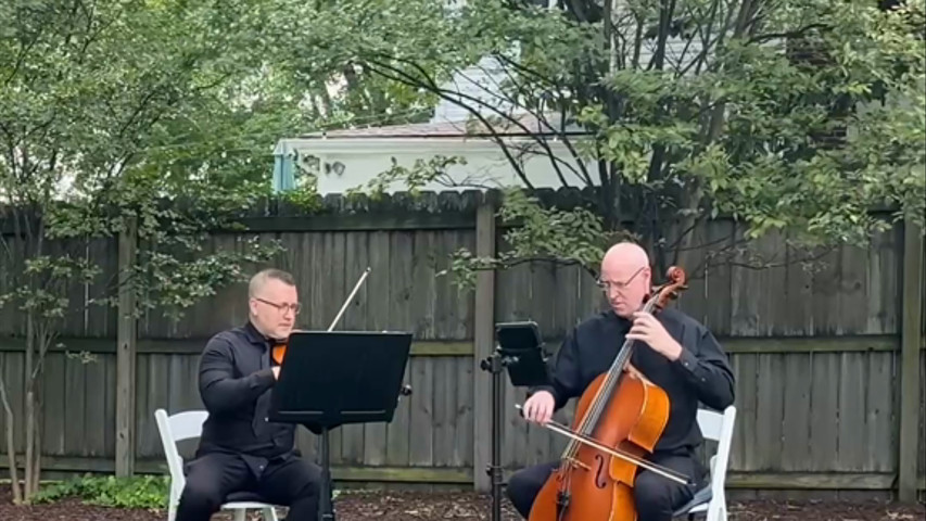 Duo playing Canon in D for Bridal Entrance