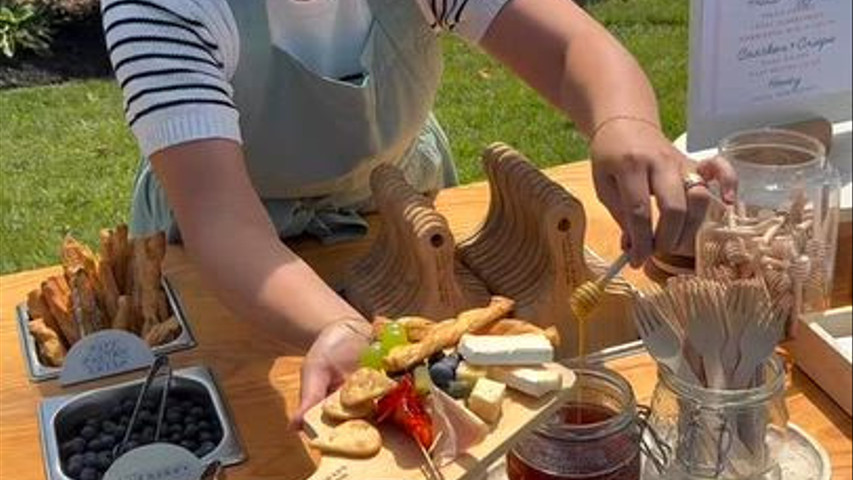 Honey and Grape Charcuterie Bar