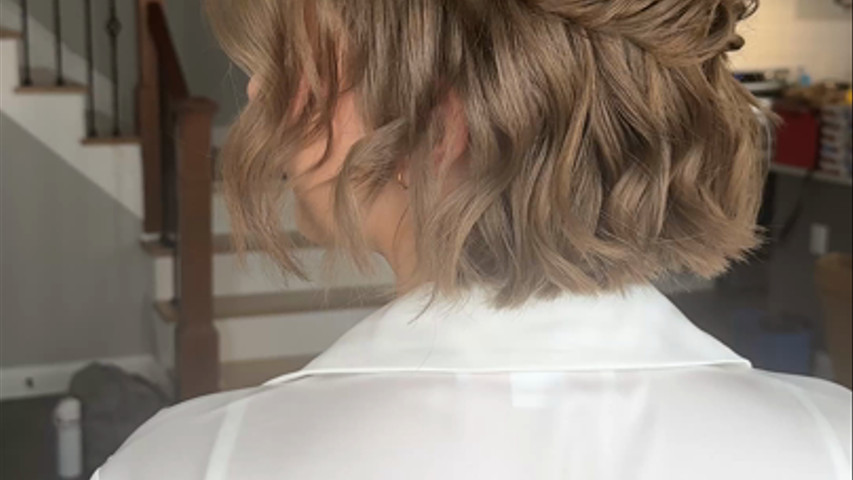 half up half down style
