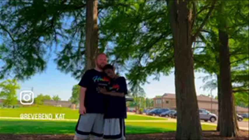 Beautiful couple on their wedding day
