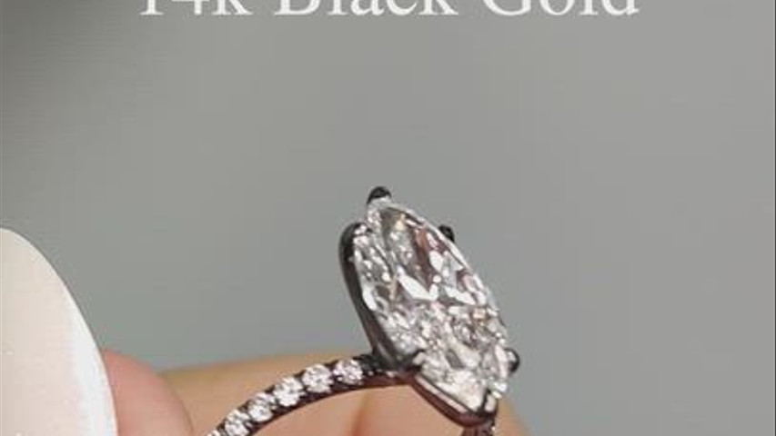 3 carat Marquise Wedding Band