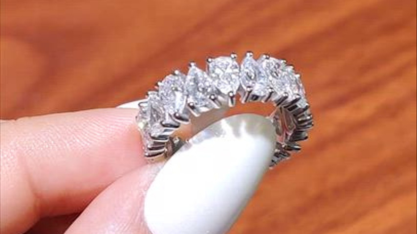 Pear Shape Eternity Band