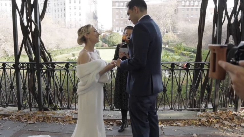 Conservatory Gardens, Central Park Elopement Ceremony Example