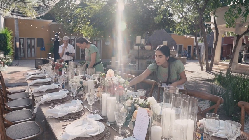 Behind the scenes of a Mexican Wedding