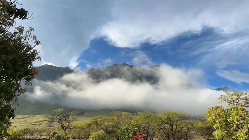 Waianae Valley Ranch Mountain cloud Time elapse