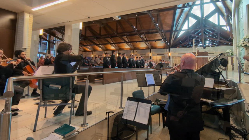 Classic Wedding Ceremony with Live Trumpet Music | St. Jude | Baton Rouge