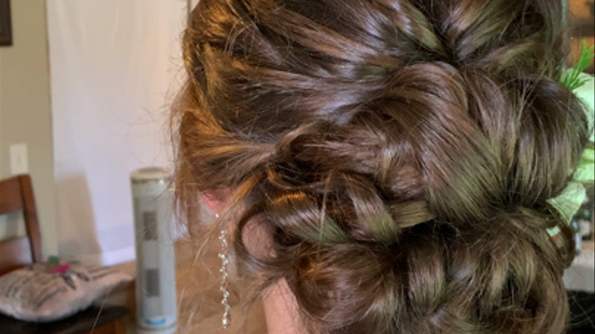 brides updo