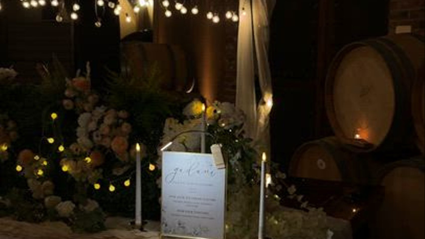 Wedding catering setup 