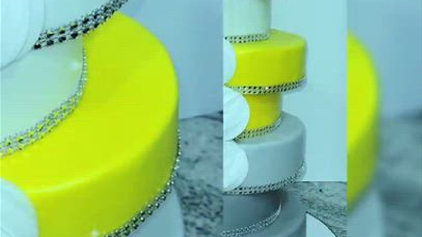 Modern Geometric Wedding Cake