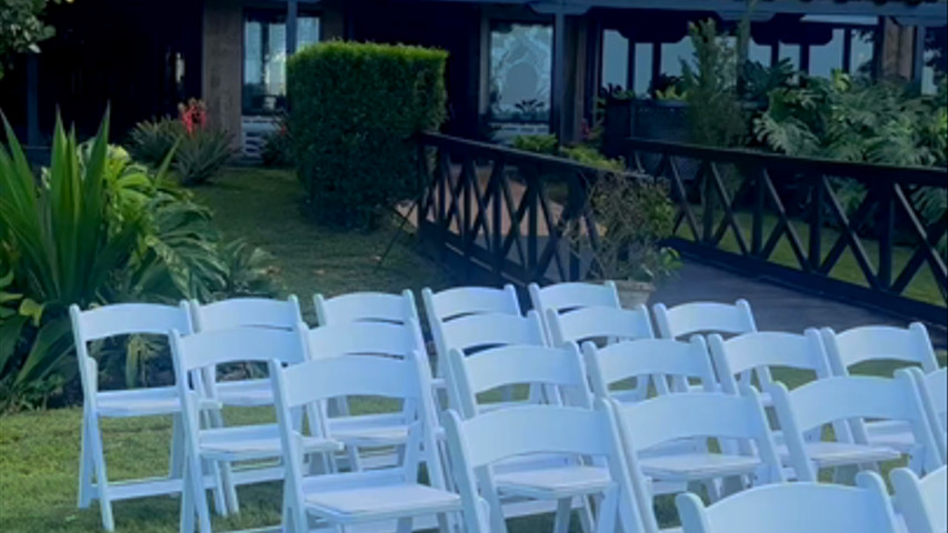 Speaker and microphone for ceremony and Ambience Light for Reception 