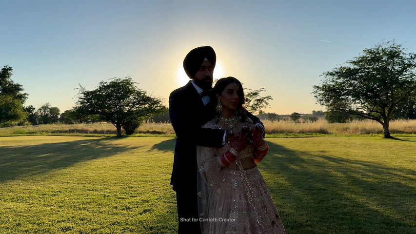 Indian wedding - sunset photos