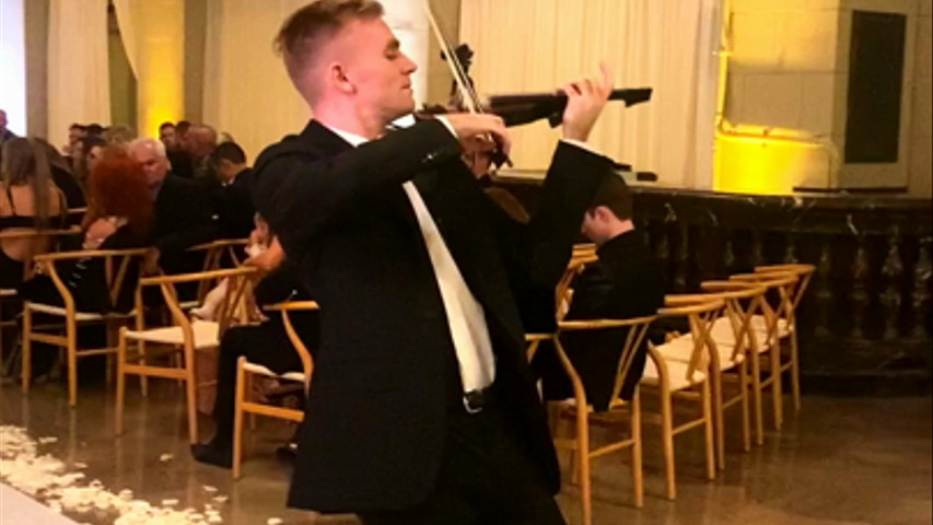 Skyfall during Pre-Ceremony