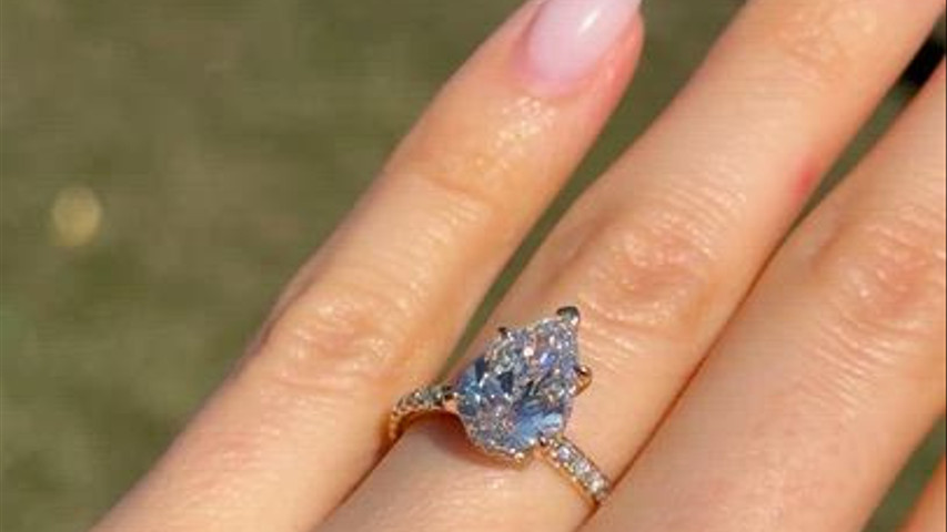Pear Shape Diamond Engagement Ring