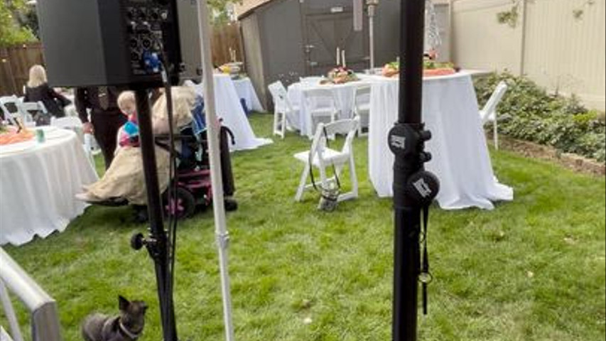 Backyard Wedding Reception