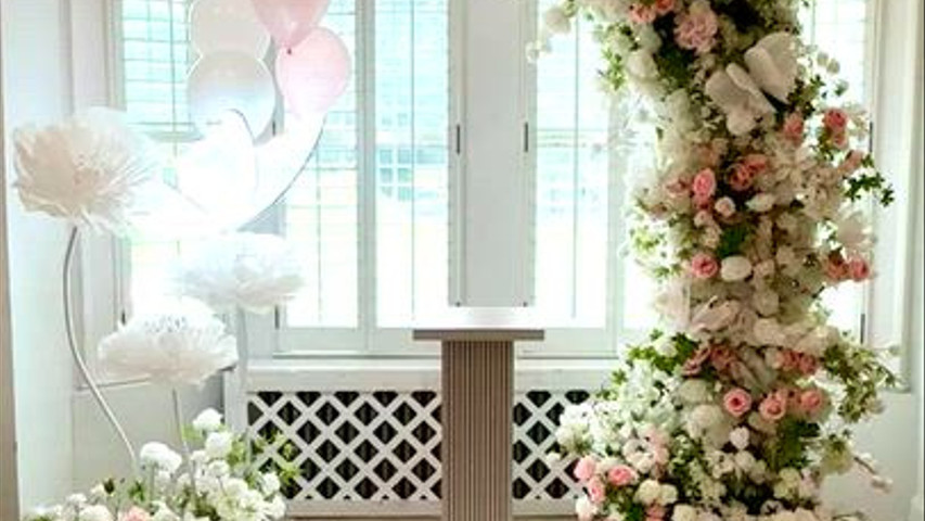 Birthday Floral Backdrop