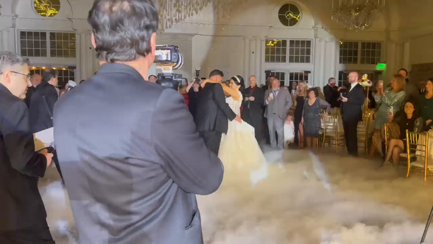 Wedding with Beautiful Haze 