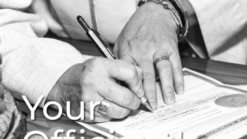 Remember the most important vendor: The Officiant!
