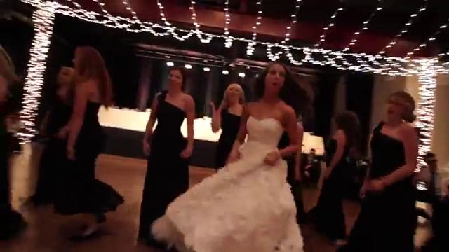 Kelsey and kyles wedding bridal party dance off