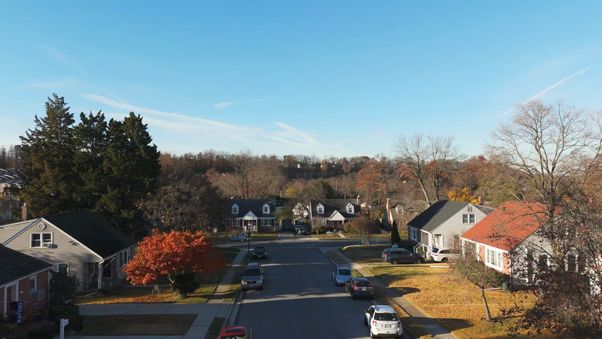 Drone Footage of a neighborhood