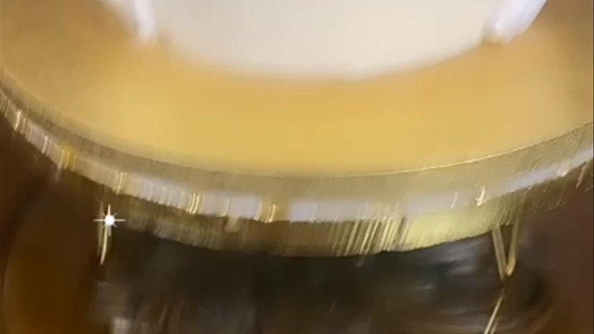 Gold and White Wedding Cake