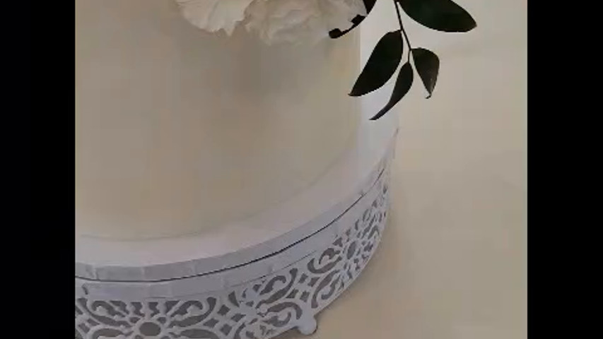 Traditional White with flowers