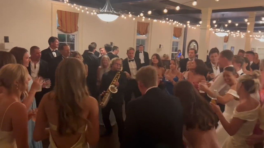 Wedding Reception Dance Floor | Live Sax and DJ | MattyB Entertainment