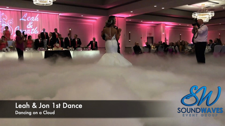 Dancing on a cloud, Uplighting, and Monogram Add Ons! 