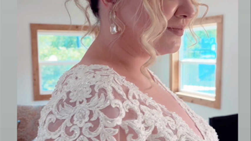 Fairytale wedding bridal look