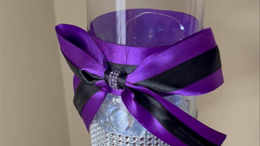 custom lighted centerpiece