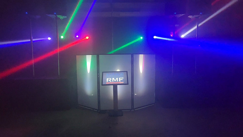 pa setup with some lights