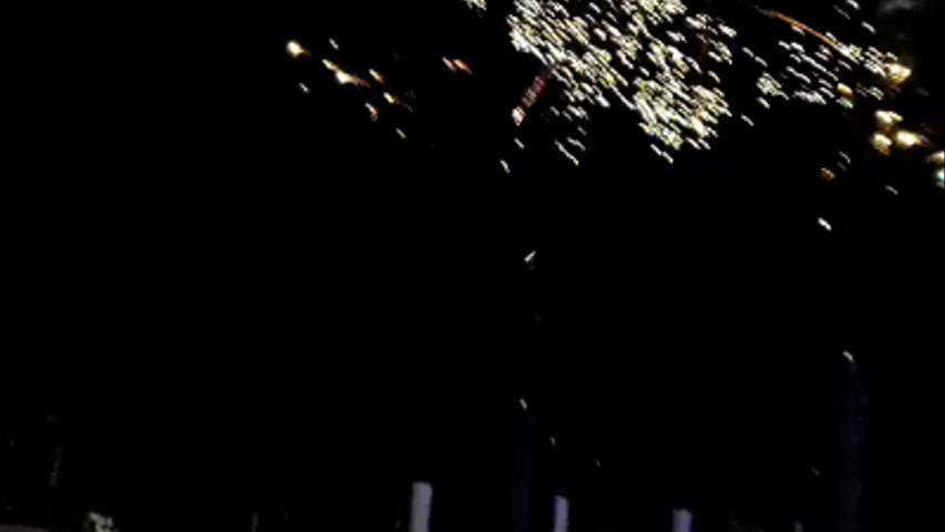 Wedding fireworks Cancun