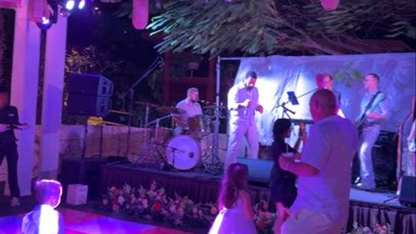 Live band Setup by Nu-Wave Entertainment (Band from the US)