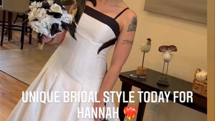Rocking a Unique Bridal Style!