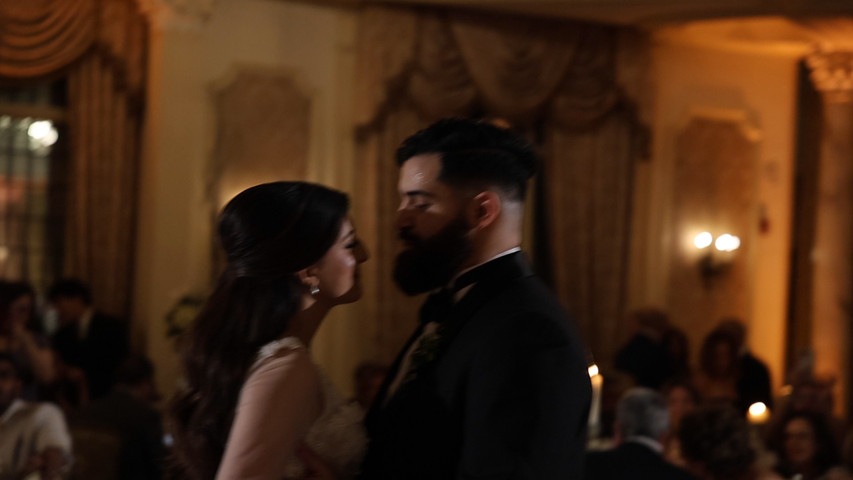 A glimpse of a first dance