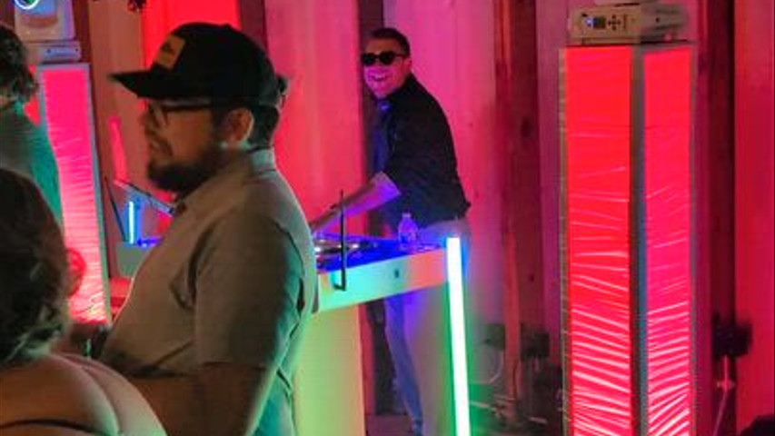 Just a DJ having some fun. 