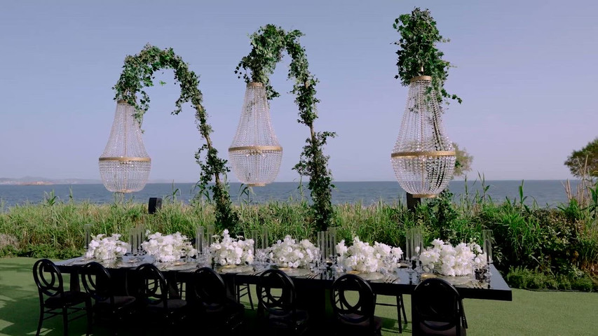 Black & white wedding