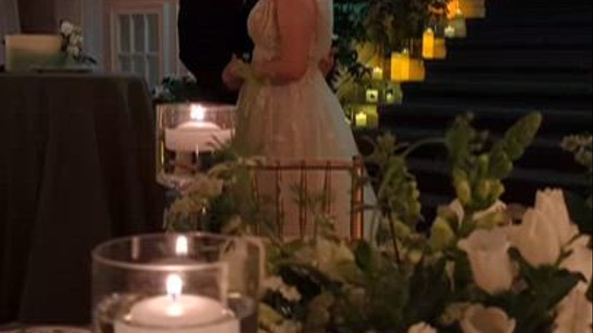 Park Lane Villa Ballroom White & Green Wedding