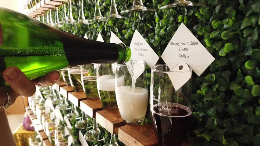 Champagne wall