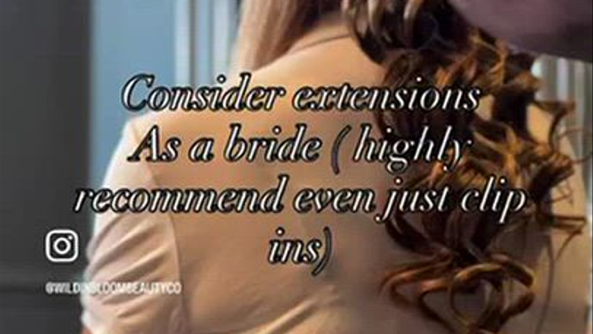 wedding hairstyling 