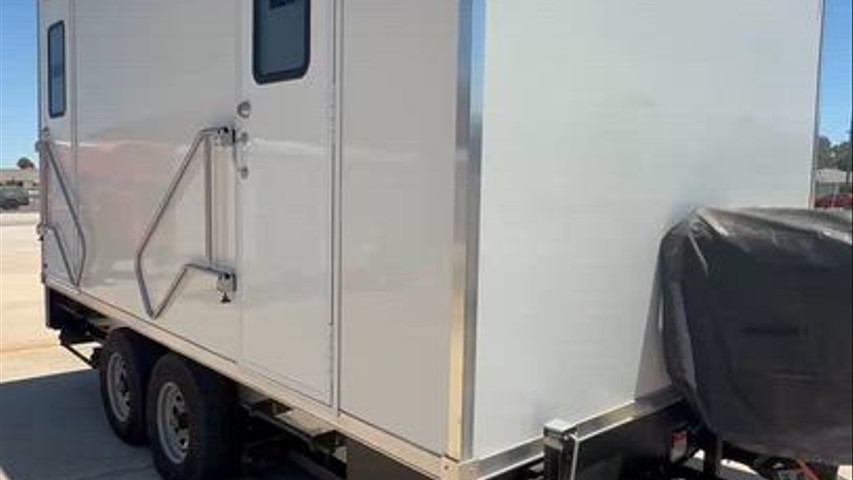 Outside of trailer