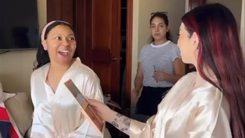 BEAUTIFUL BRIDESMAID REACTION