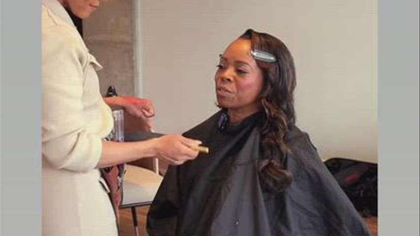 getting ready for the knot Gala with Michelle