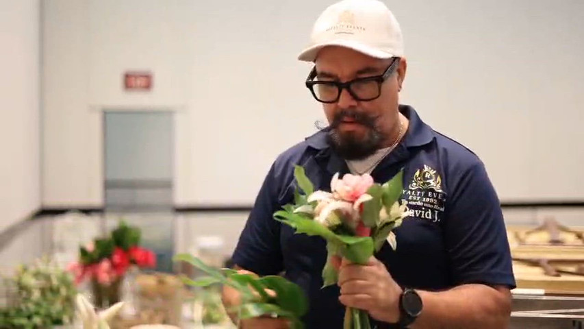 working in a wedding 