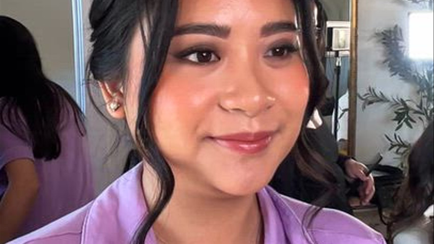 Bridesmaid finished makeup