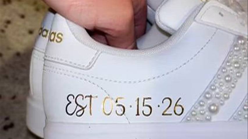 Custom Pearl Bridal Sneakers