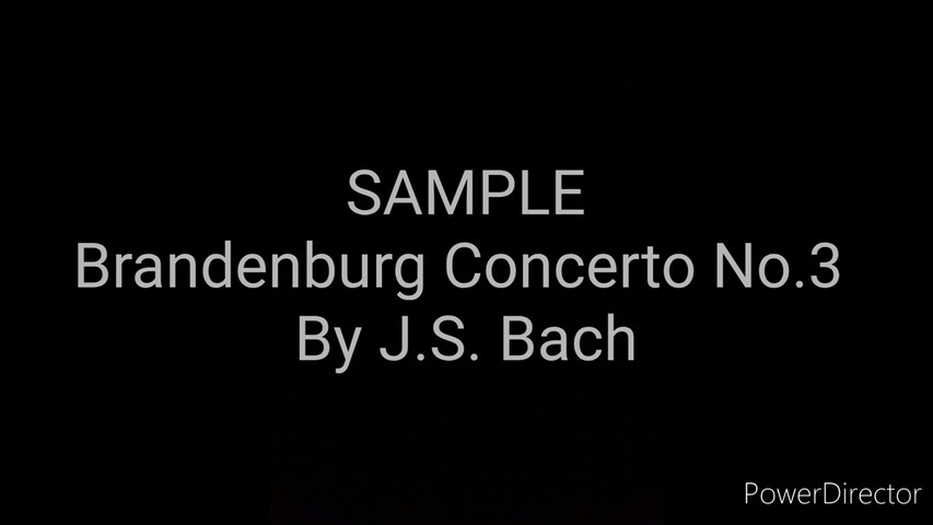 SAMPLE Brandenburg Concerto No.3