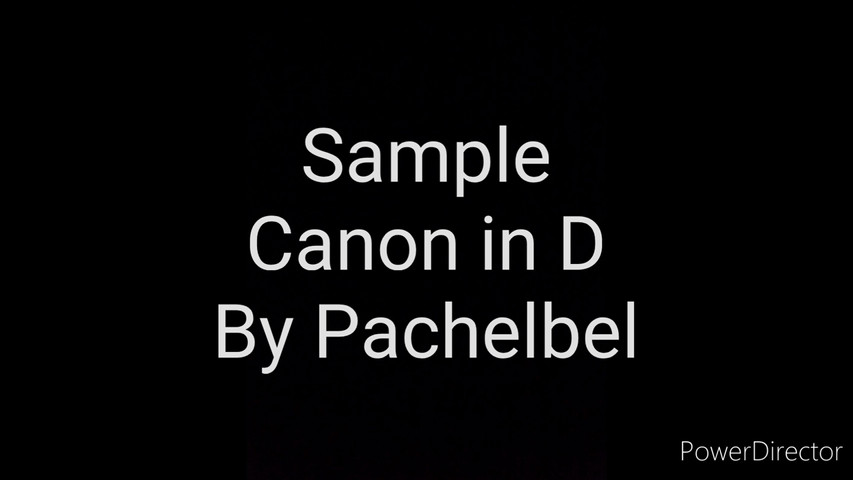 SAMPLE Canon in D by Pachelbel