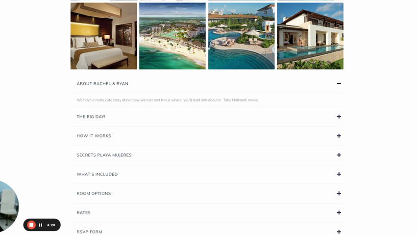 Our New Destination Wedding Websites 